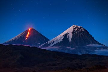 Russian photographer Sergey Krasnoshchokov presents a selection of photos from Kamchatka's great variety of active volcanoes. 
See also Sergey's own website: www.wildlifephoto.ru   (Photo: Sergey Krasnoshchokov)