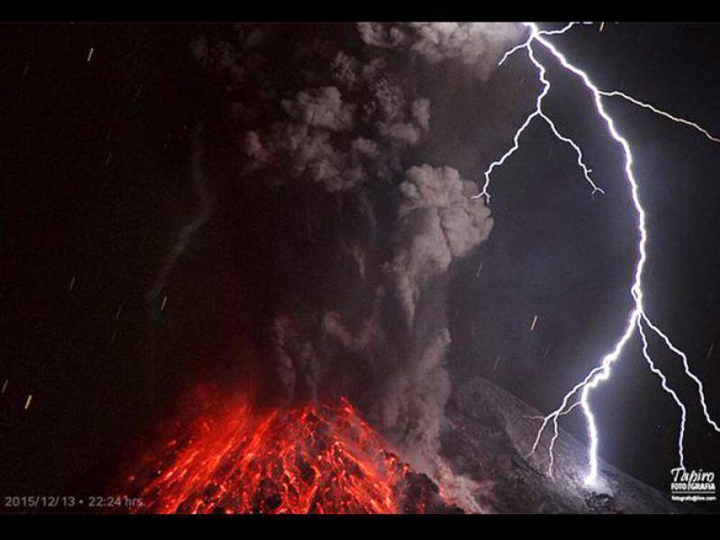 Volcano Photo of the Week - by Tapiro: Volcanic eruption lightning ...