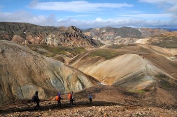 Bunte Rhyolithberge von Landmannalaugur, Island (Photo: Thierry Basset)