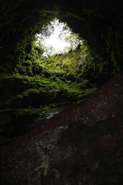 Algar do Carvao, inside vulcano chimney, Terceira Island, Azores (Photo: WNomad)