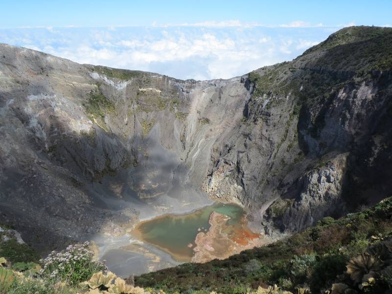 Diego de la Haya Crater Lagoon of Irazu Volcano, near Cartago, highest active volcano in Costa Rica (Photo: WNomad)