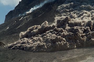 Front of a pyroclastic flow from Montserrat's Soufrière Hills volcano (Photo: marcofulle)