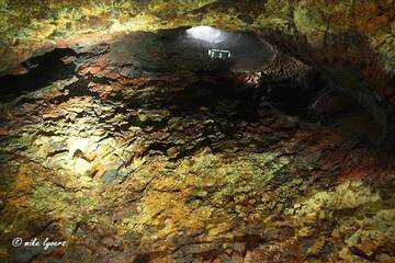 Inside the magma chamber (by elevator!), Iceland. (Photo: mlyvers)