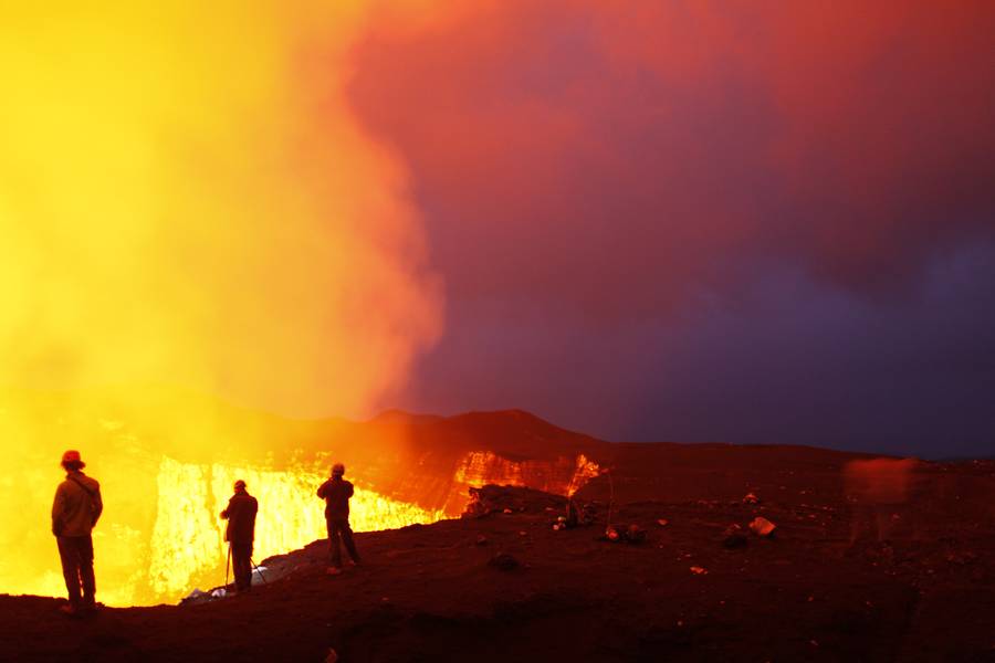 Lava Lake of Marum, Ambrym Island, Vanuatu in 2011 (Photo: ulla)