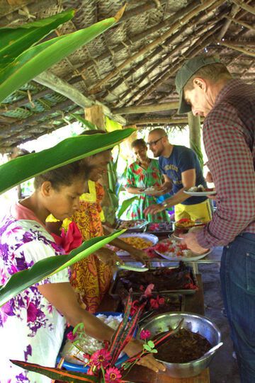 Lunch in the village (Photo: Yashmin Chebli)