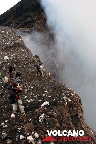 On one of the craters of Marum volcano, Vanuatu (Photo: Yashmin Chebli)