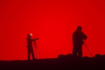 Fotógrafos en el trabajo (Photo: Tom Pfeiffer)