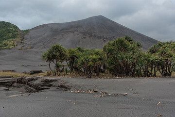 Yasur-Vulkan von Nordwesten aus gesehen. (Photo: Tom Pfeiffer)