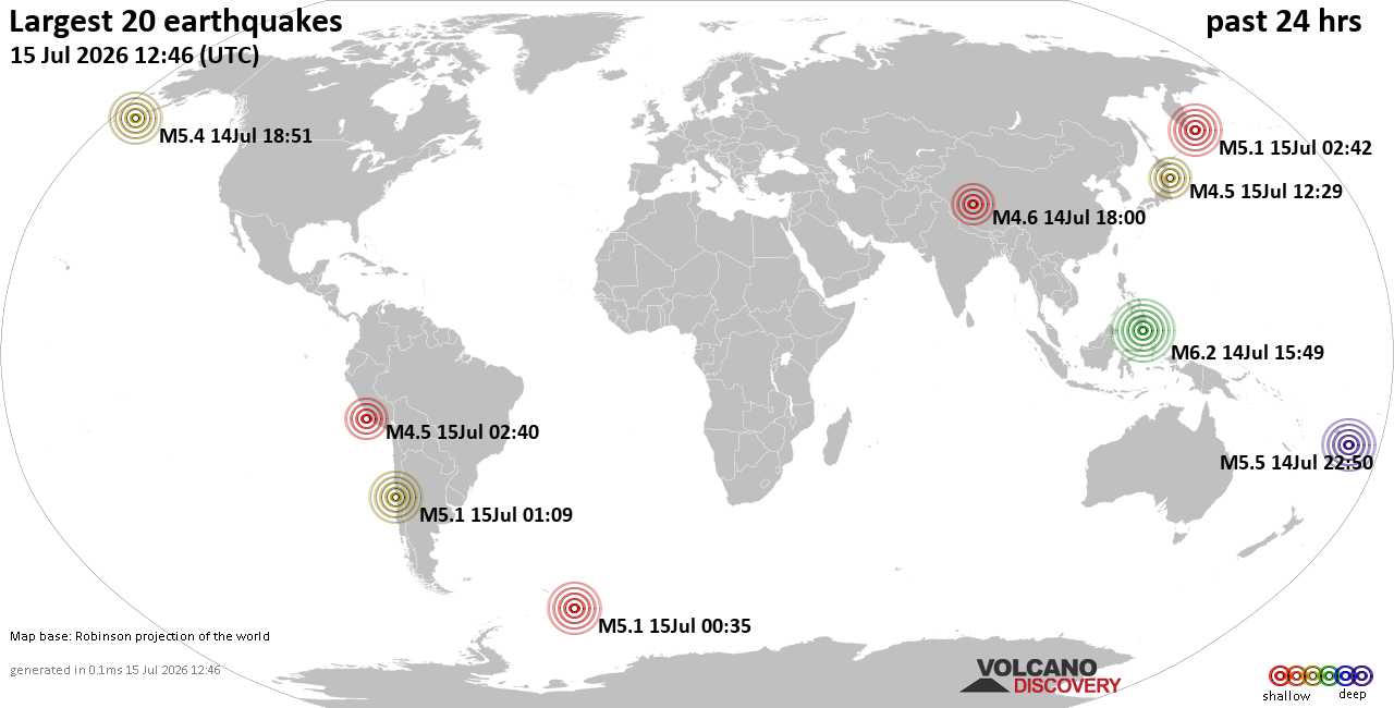 Earthquakes Today Top 20 Quakes In The World By Country Past 24 Hours Earthquakes today top 20 quakes in the world by country past 24 hours