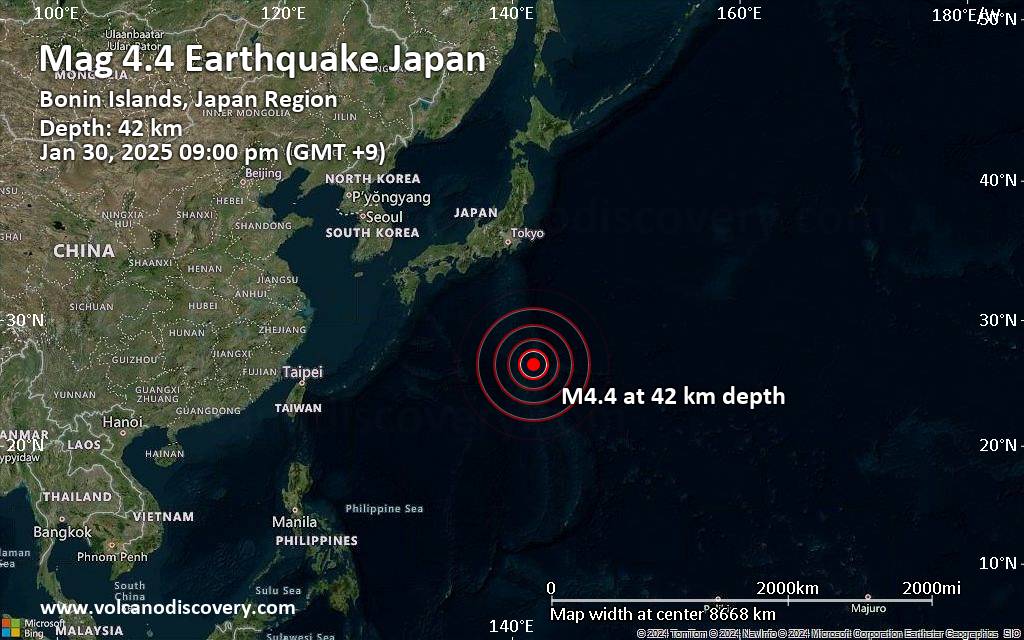 Japan earthquake monitor