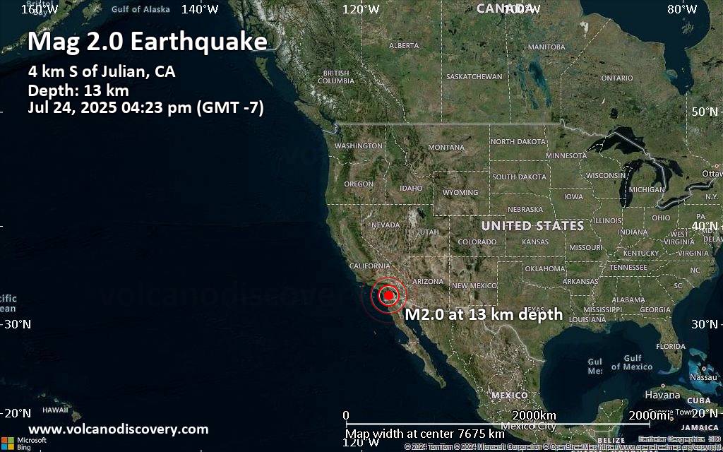 Earthquake san diego what time