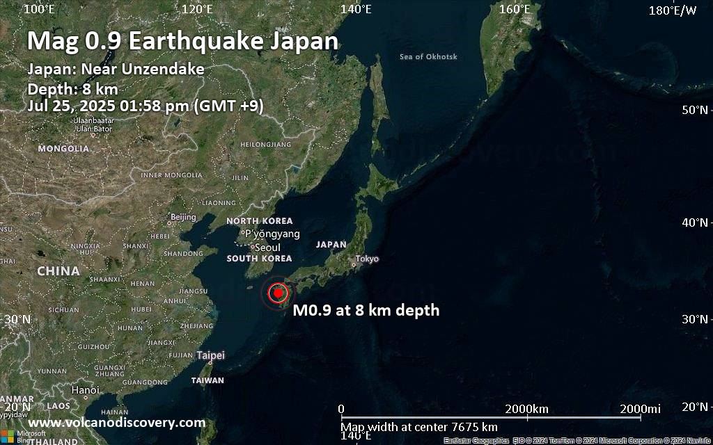 2025 japan earthquake statistics
