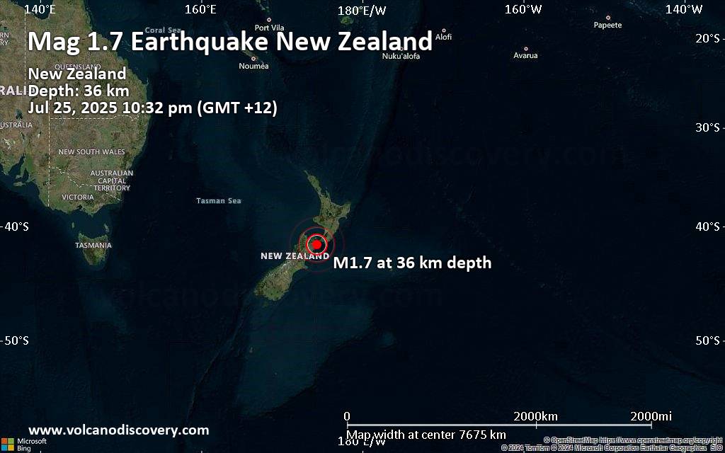 Earthquake new zealand