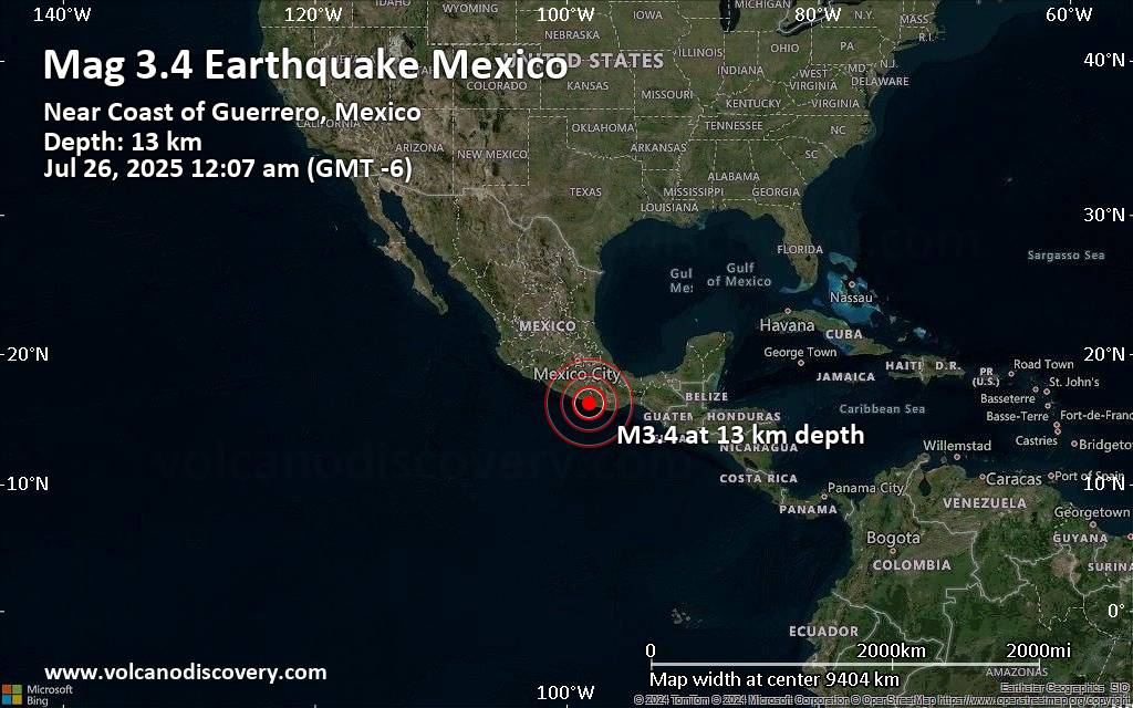 Earthquake map html