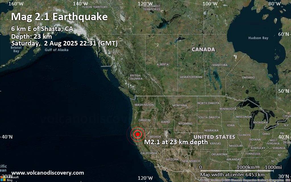 Weak Mag 2 4 Earthquake 6 km - Quakemap 10k 22017601