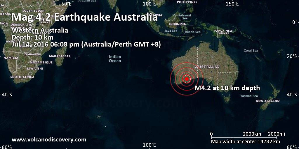 Earthquake today perth