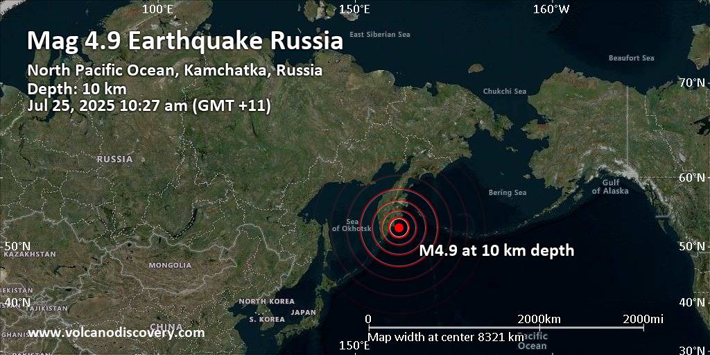 Russian earthquake location
