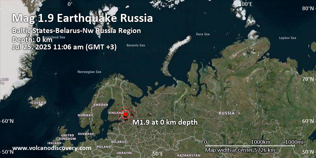 Russia earthquake today video
