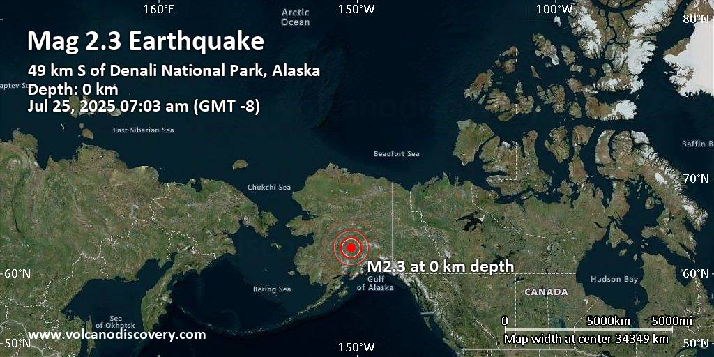 Earthquake today usa