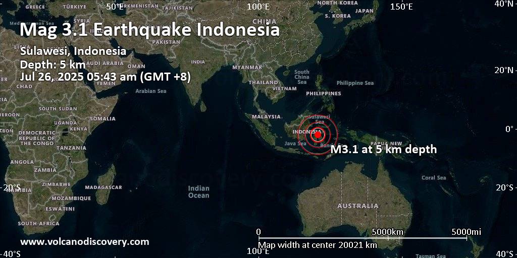 Earthquake today maps
