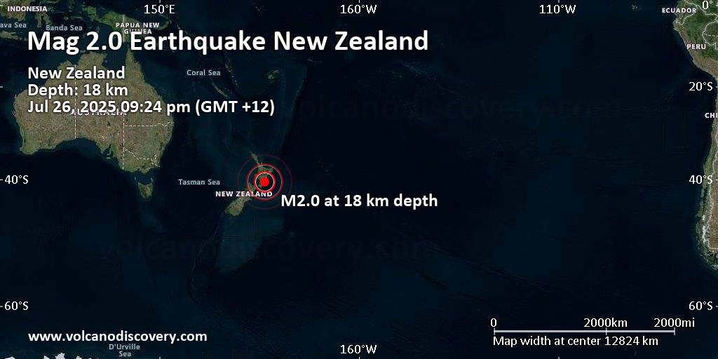 Earthquakes today palmerston north