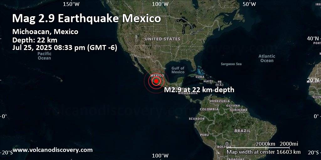 Earthquake today near me