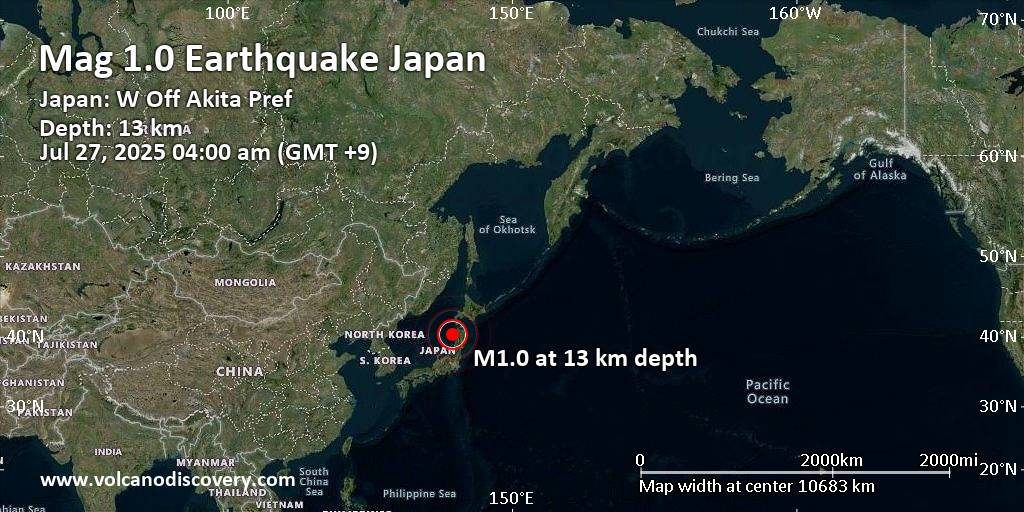 Earthquakes near me now