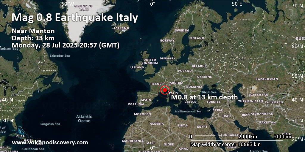 2025 earthquake map