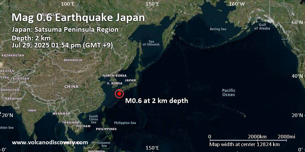 Japan earthquakes latest