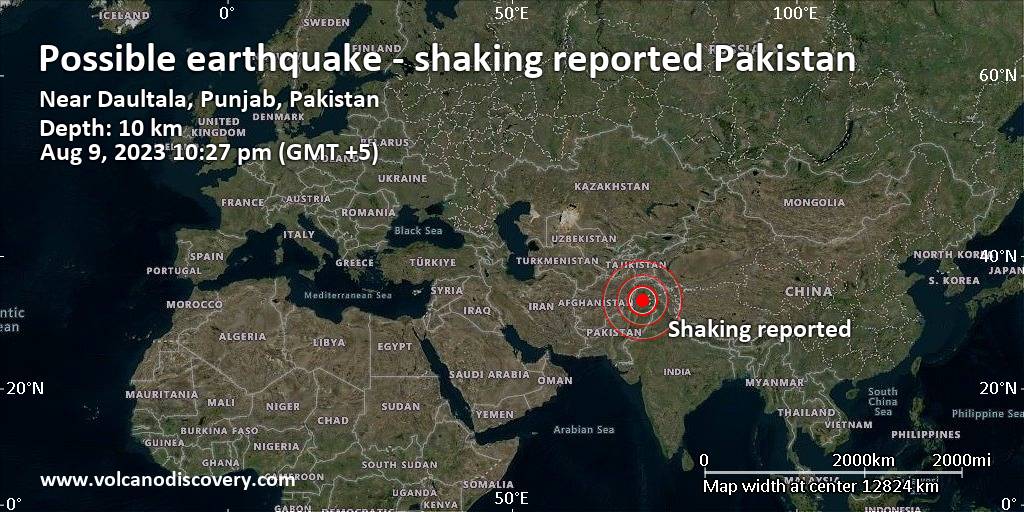 Earthquakes today kashmir