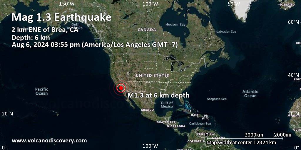 Earthquake near me aug 6
