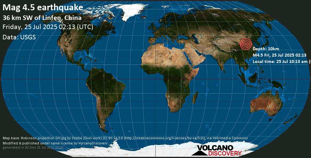 Usgs earthquake map