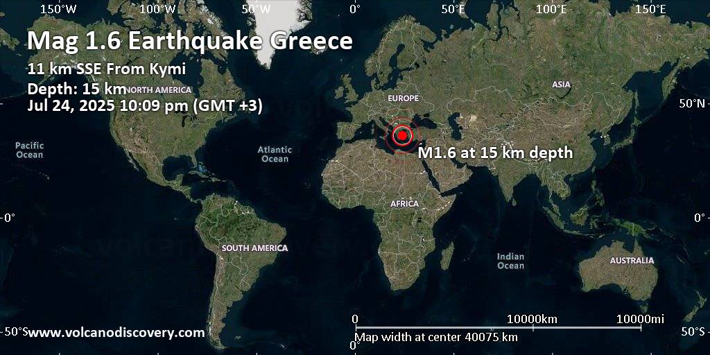Earthquakes greece today
