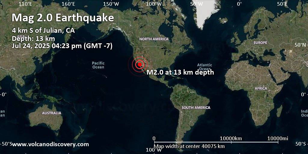 California 4 0 earthquake today