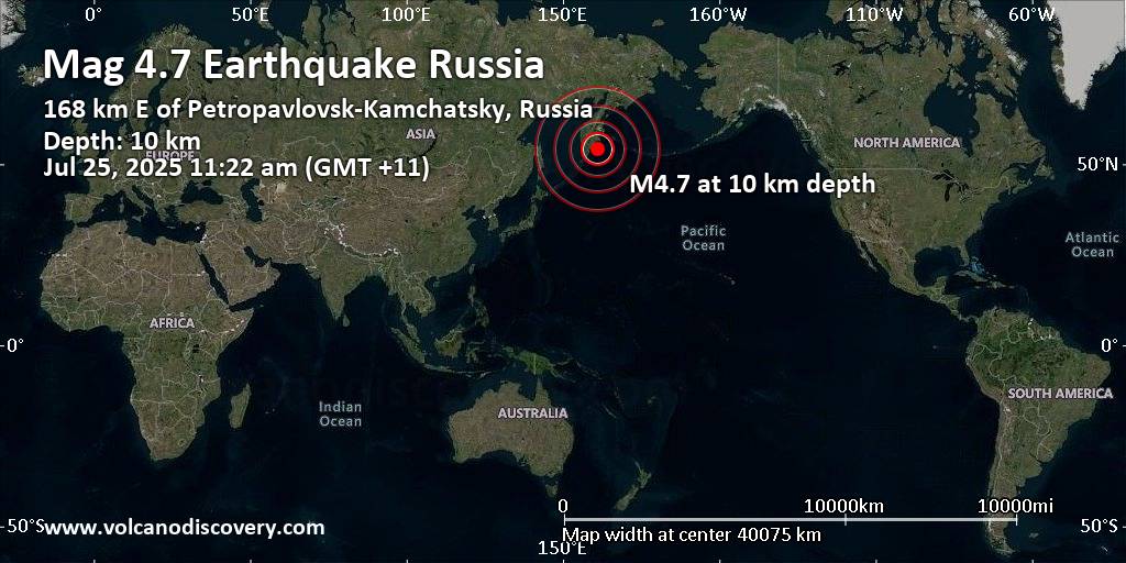 Petropavlovsk kamchatsky earthquake video