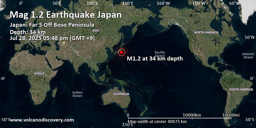 Pacific earthquake volcano