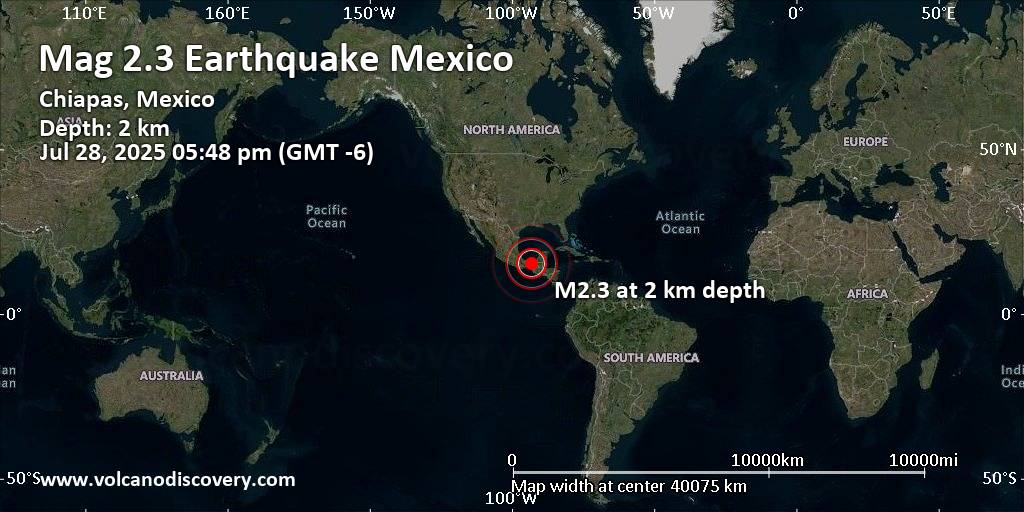 Earthquake near me mexico