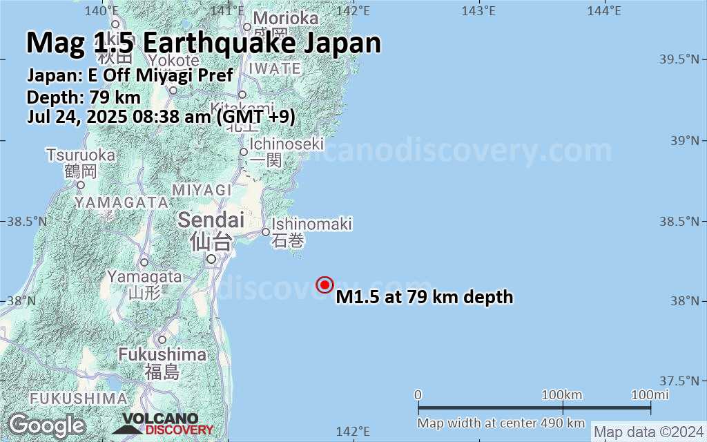 2025 japan earthquake fukushima