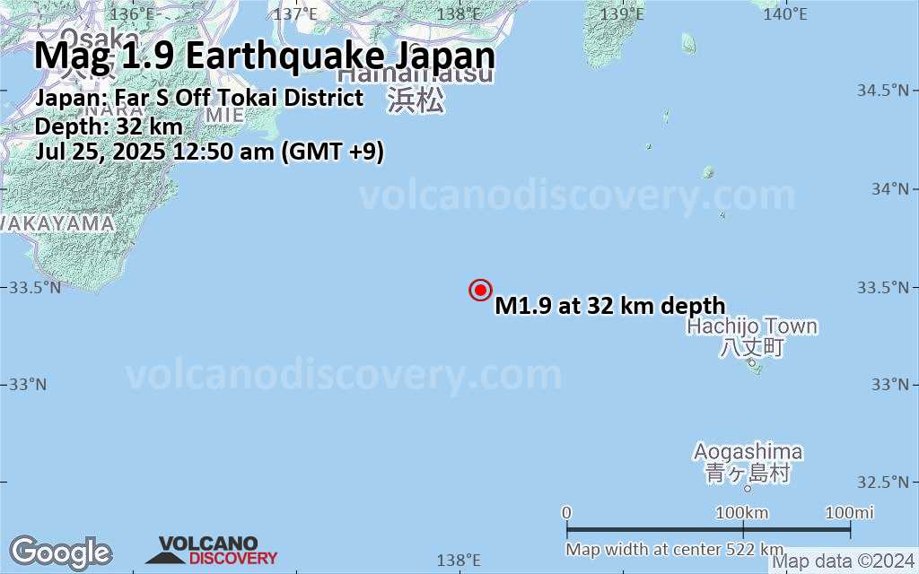 Earthquake japan shizuoka