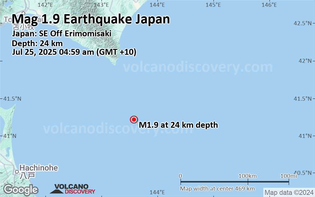 Earthquake japan friday