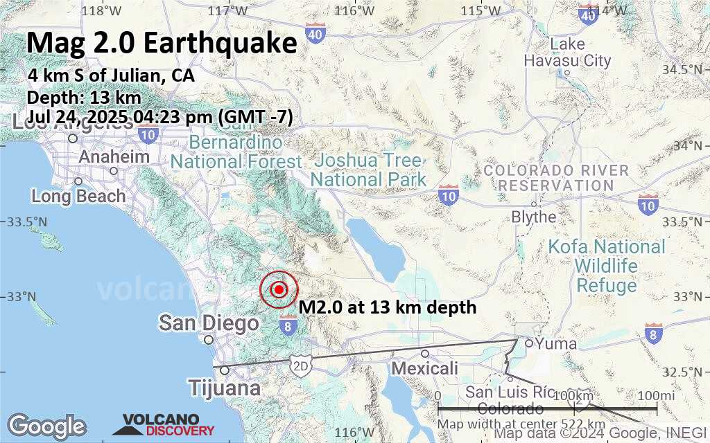 Earthquake san diego