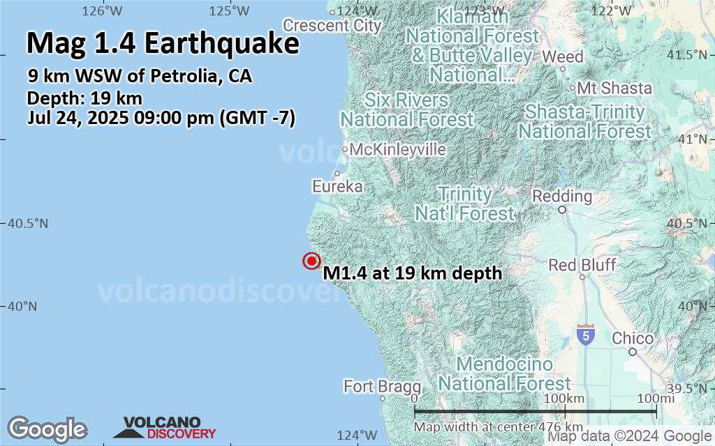 Earthquake map 2025 usa
