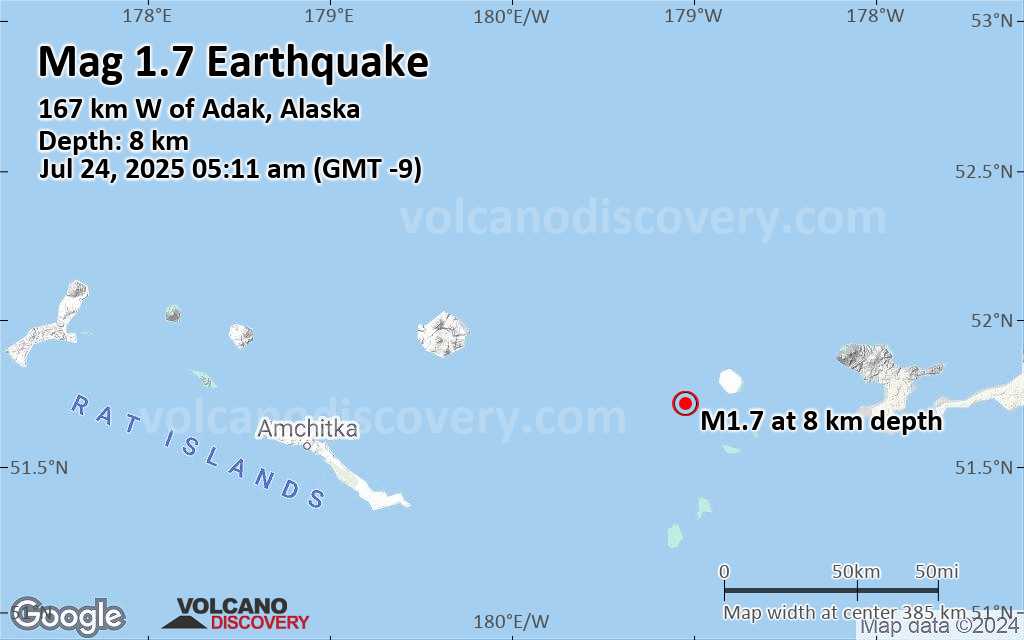 Alaska earthquake depth