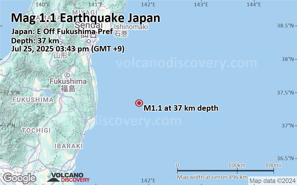 2025 japan earthquake epicenter