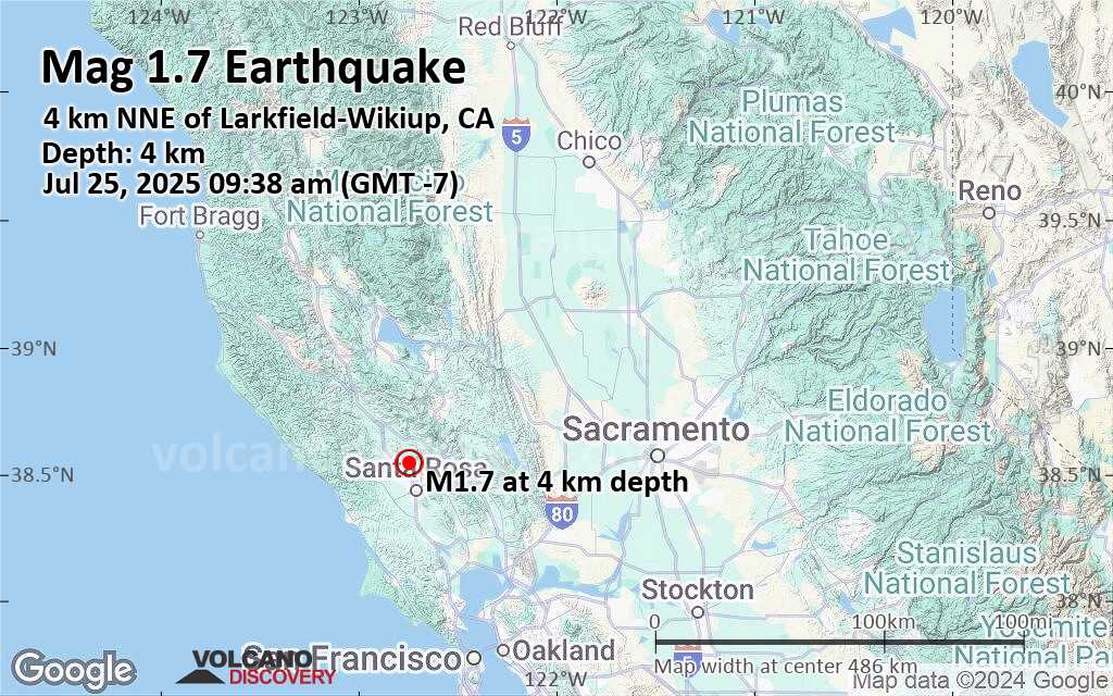 Earthquake map 2025 usa
