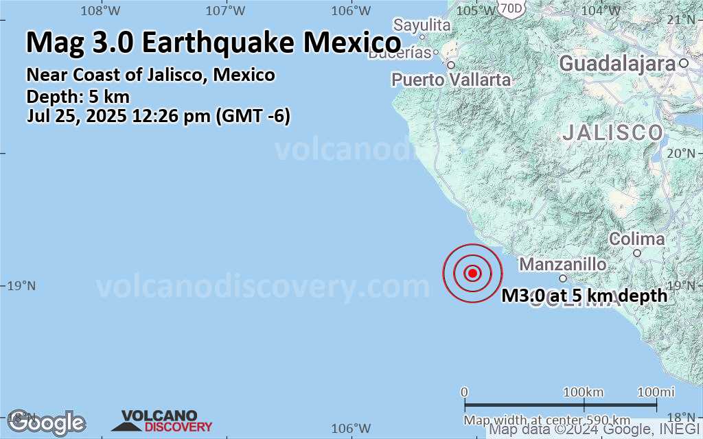 Earthquakes 2025 map