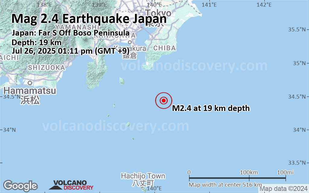 Earthquake japan kanagawa