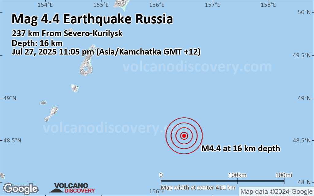 Earthquake in kamchatka