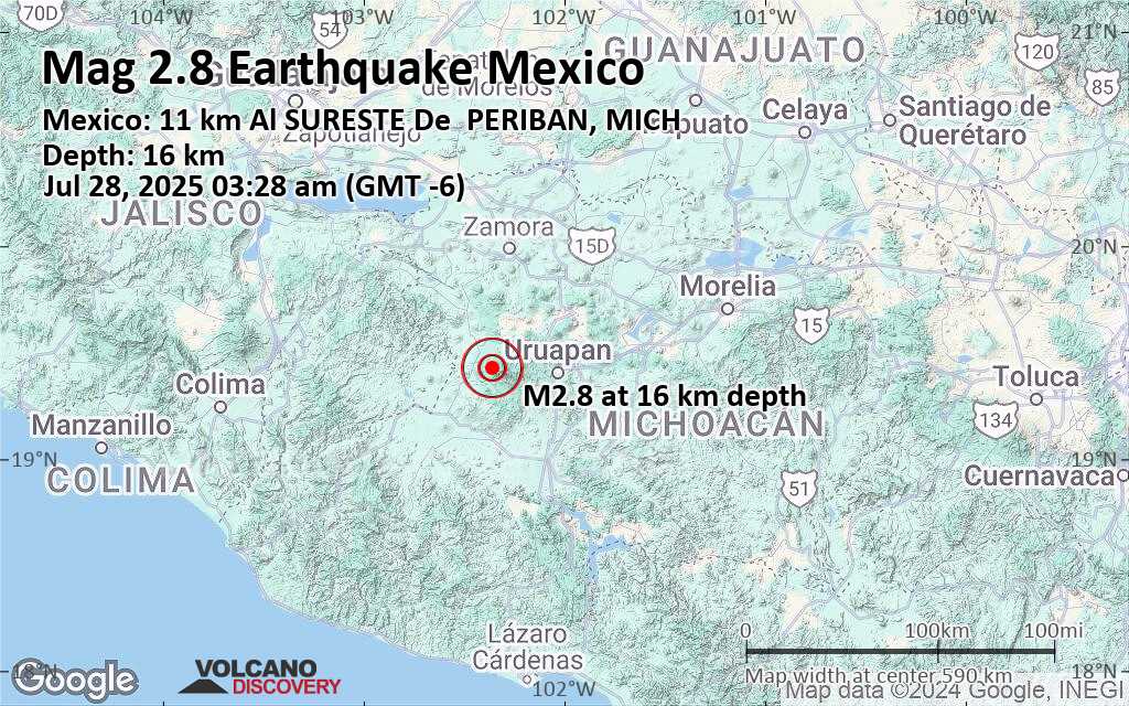 8 8 earthquake on map