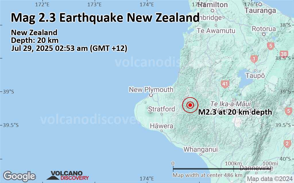Earthquake new zealand
